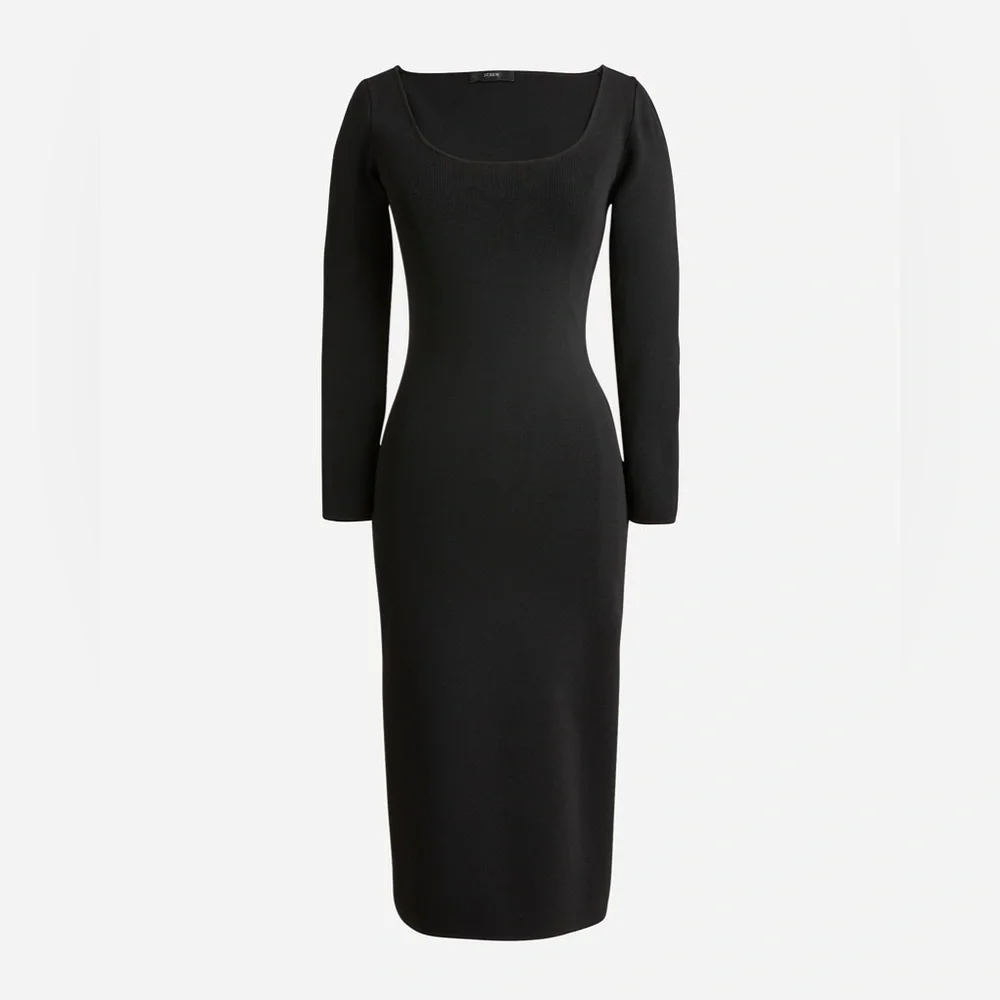 J.Crew Scoopneck midi sweater-dress
